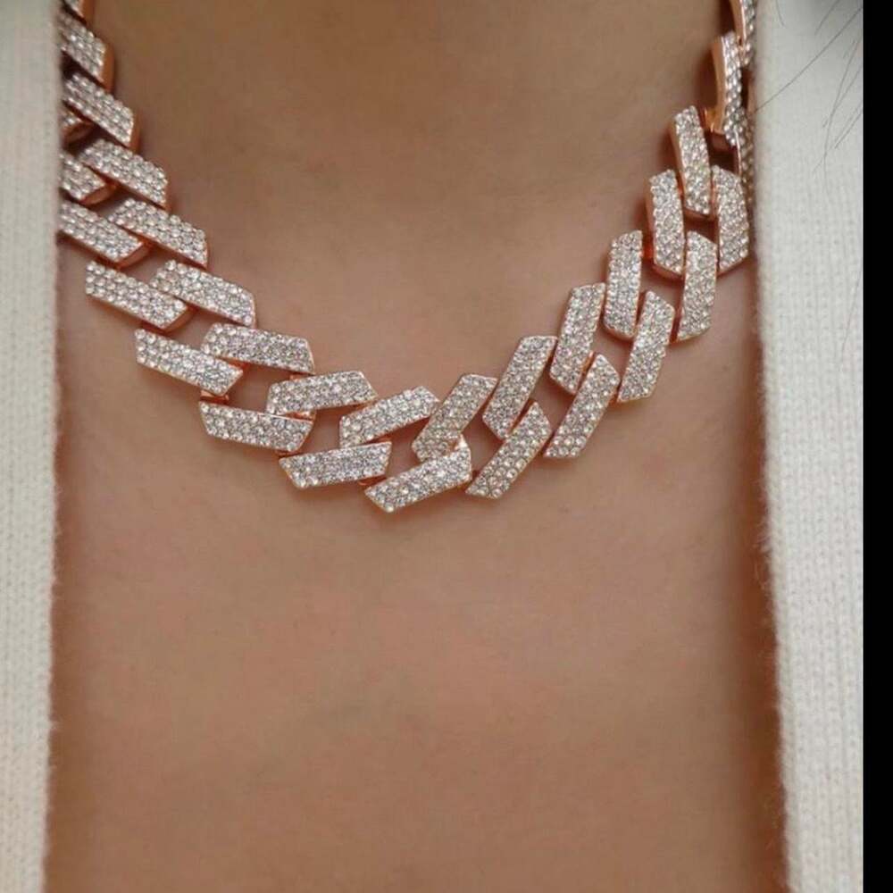Rose Gold Diamond Cuban Link 3 Cca - Picture 4 of 5